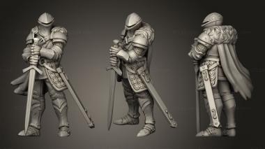 Military figurines Knight01 3d model